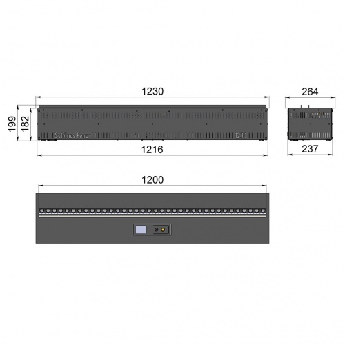 Электроочаг Schönes Feuer 3D FireLine 1200 RGB в Сургуте